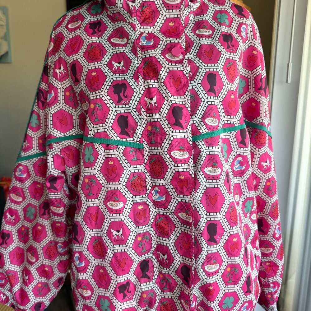 Pretty in Pink Womens Windbreaker Hooded Jacket NWT Size Small-Medium - Picture 13 of 16